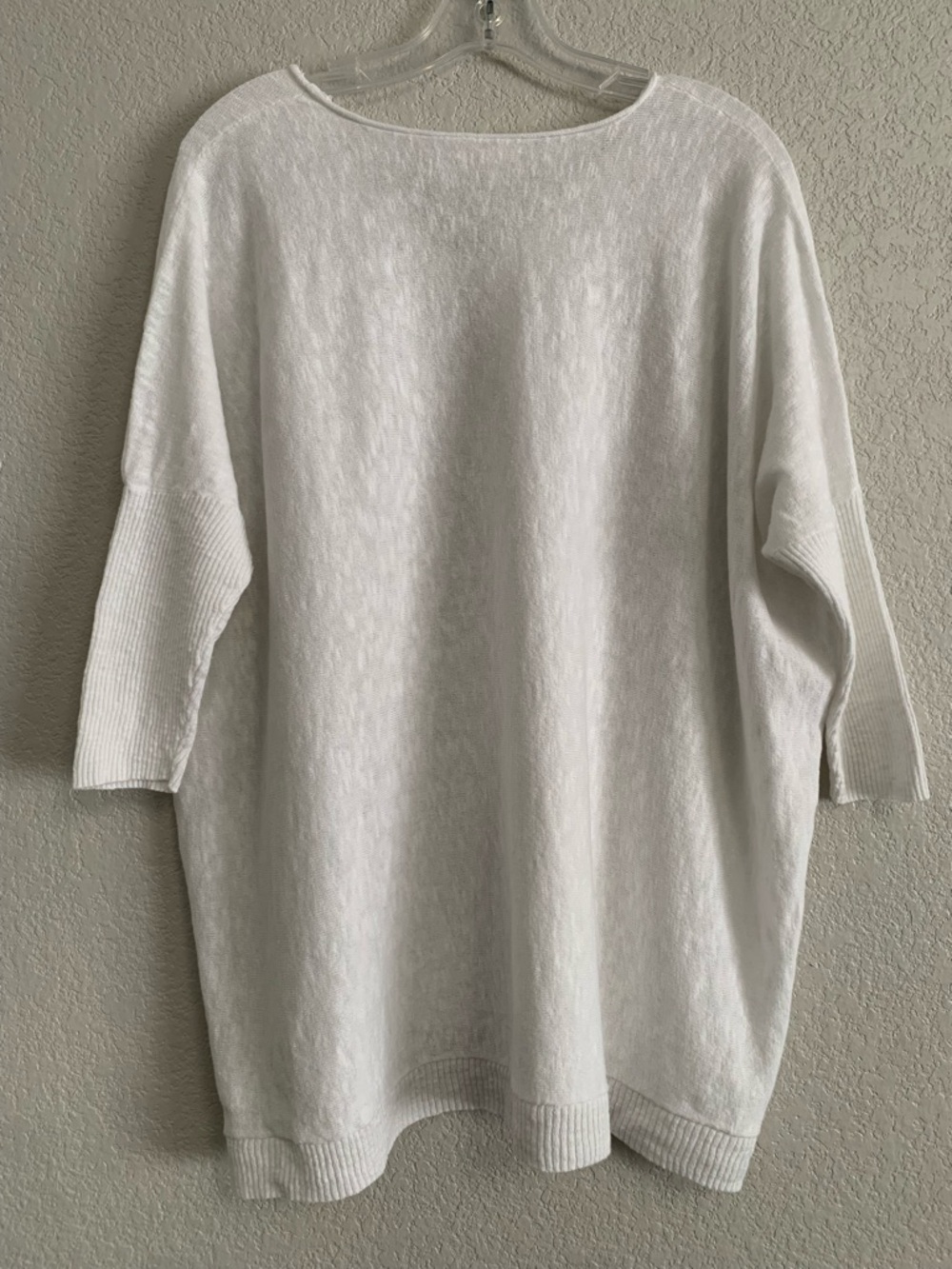 Eileen Fisher Sweater Womens L Linen Oversized Lightweight Semi Sheer Lagenlook - Picture 2 of 16